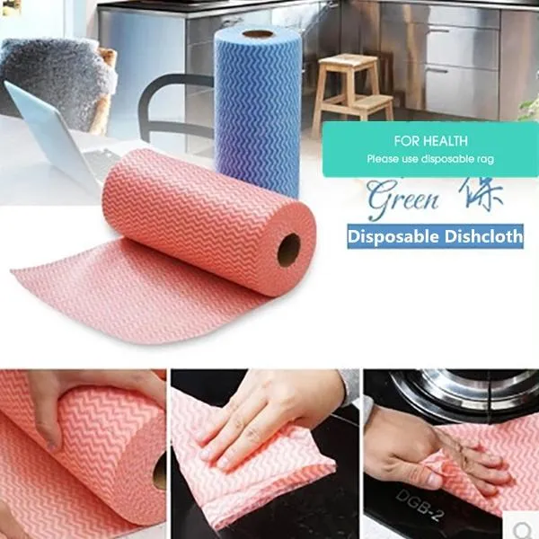 1601 Non Wooven Fabric Disposable Handy Wipe Cleaning Cloth Roll (1Pc)