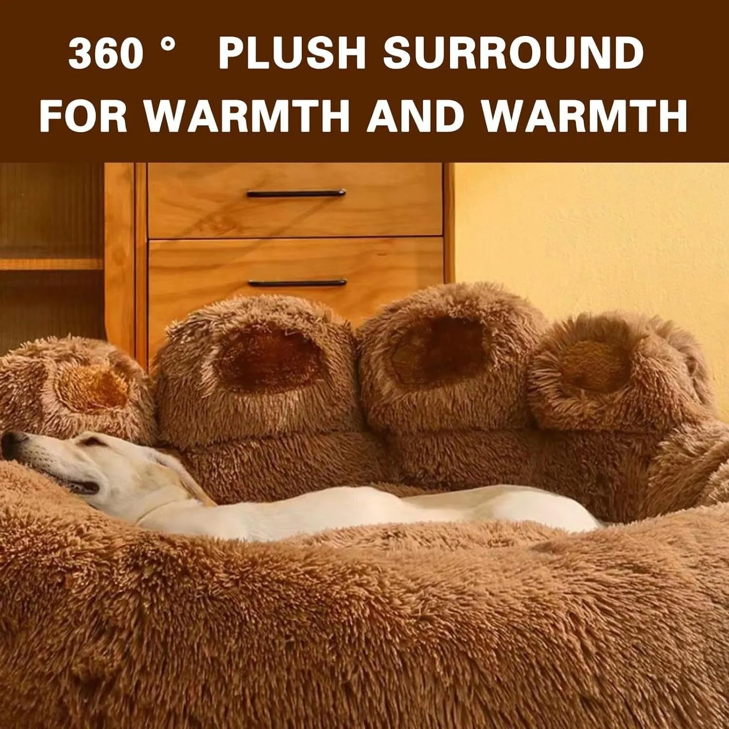 19.68" Upgraded Soothing Paw Dog Bed