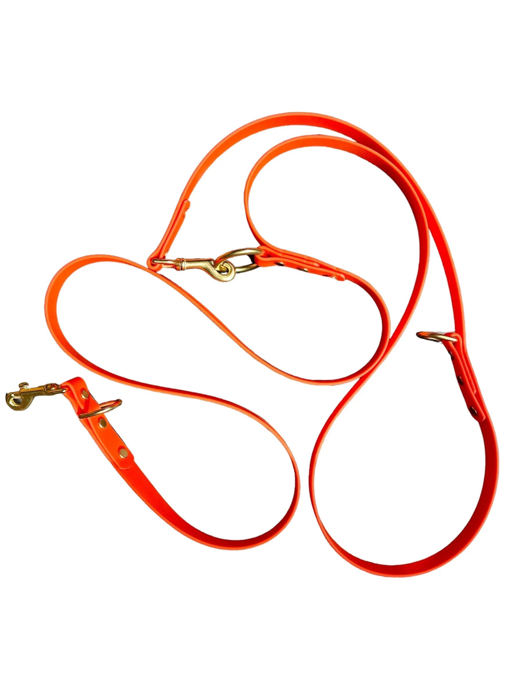 3/4" Waterproof Hands-Free, Over the Shoulder Leash, Biothane, Functional Leash, Training Leash, Hiking Leash,