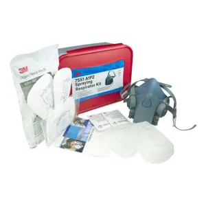 3M 7551 A1 P2 Half Face Cool Flow Spraying Respirator Kit Medium