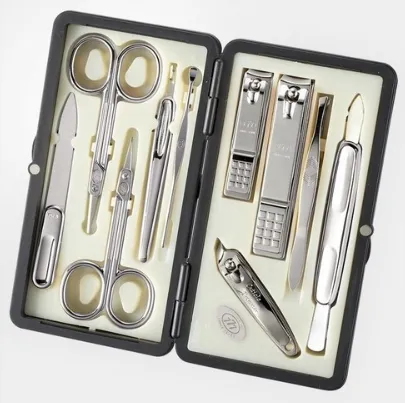 777 THREE SEVEN  Nail Clippers Silver 1 Set TS-2100C Made In Korea