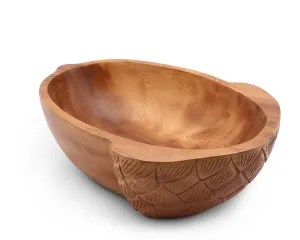 Acorn Shape Acacia Wood Salad  Bowl Large