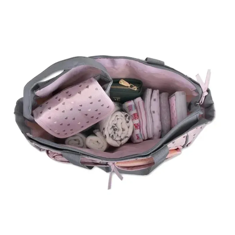 A.D. Sutton - 5Pk Baby Essentials Diaper Bag Set, Pink