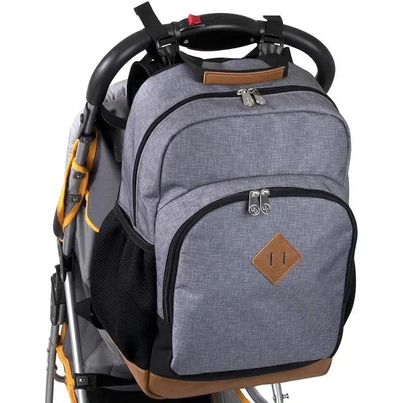 Ad Sutton - Grayson Backpack, Grey/Black