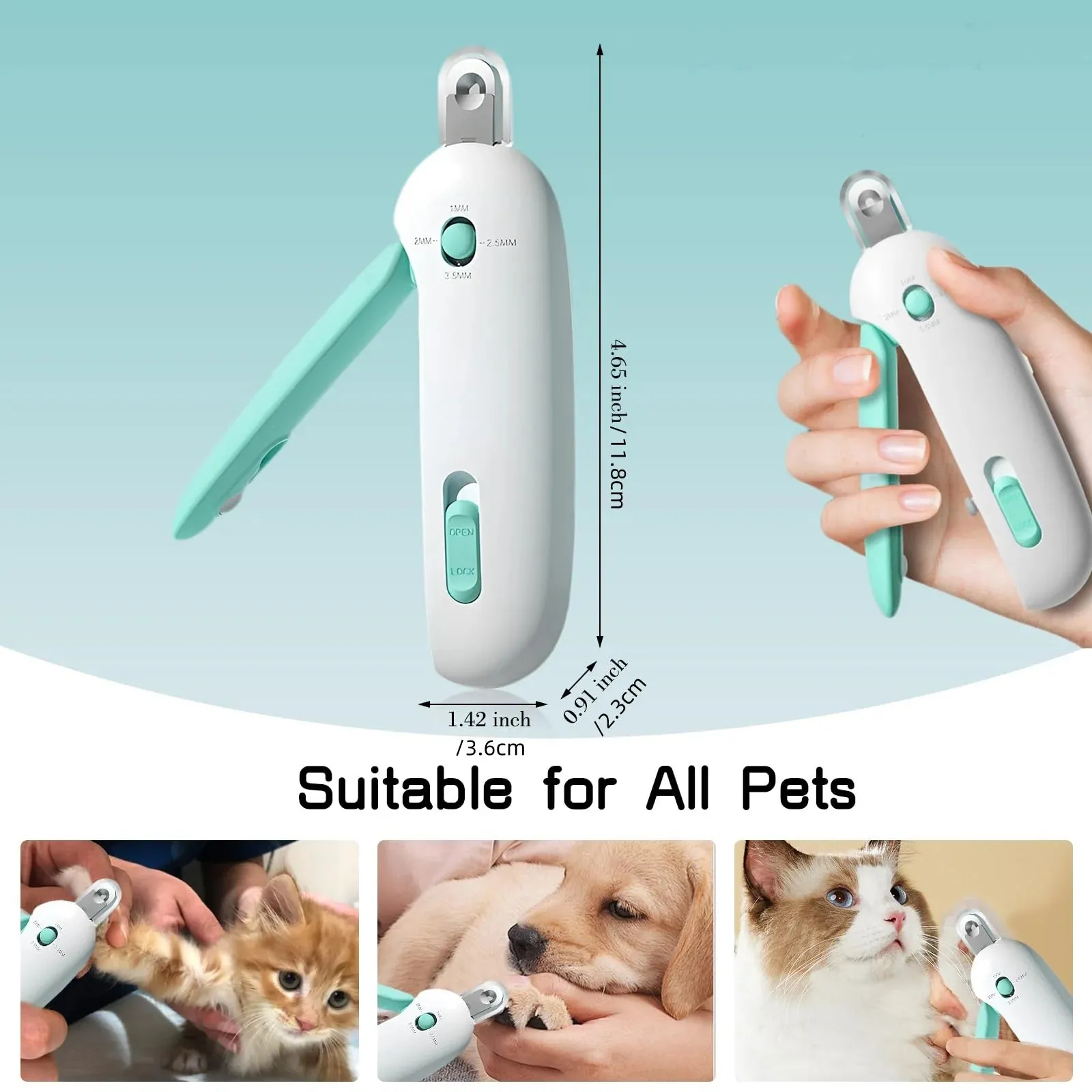 Adjustable Professional Pet Nail Clippers for Cats and Dogs