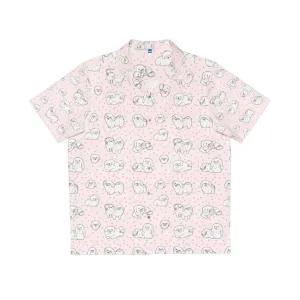 Adorable Pekingese Dog Illustration Hawaiian Shirt