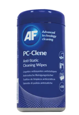 AF PC-Clene Anti-Static Cleaning Wipes Tub (Pack of 100) PCC100