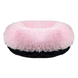 Bagel Dog Bed Black Puma/Bubble Gum