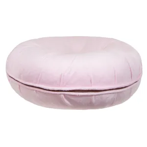 Bagel Dog Bed Pink Lotus