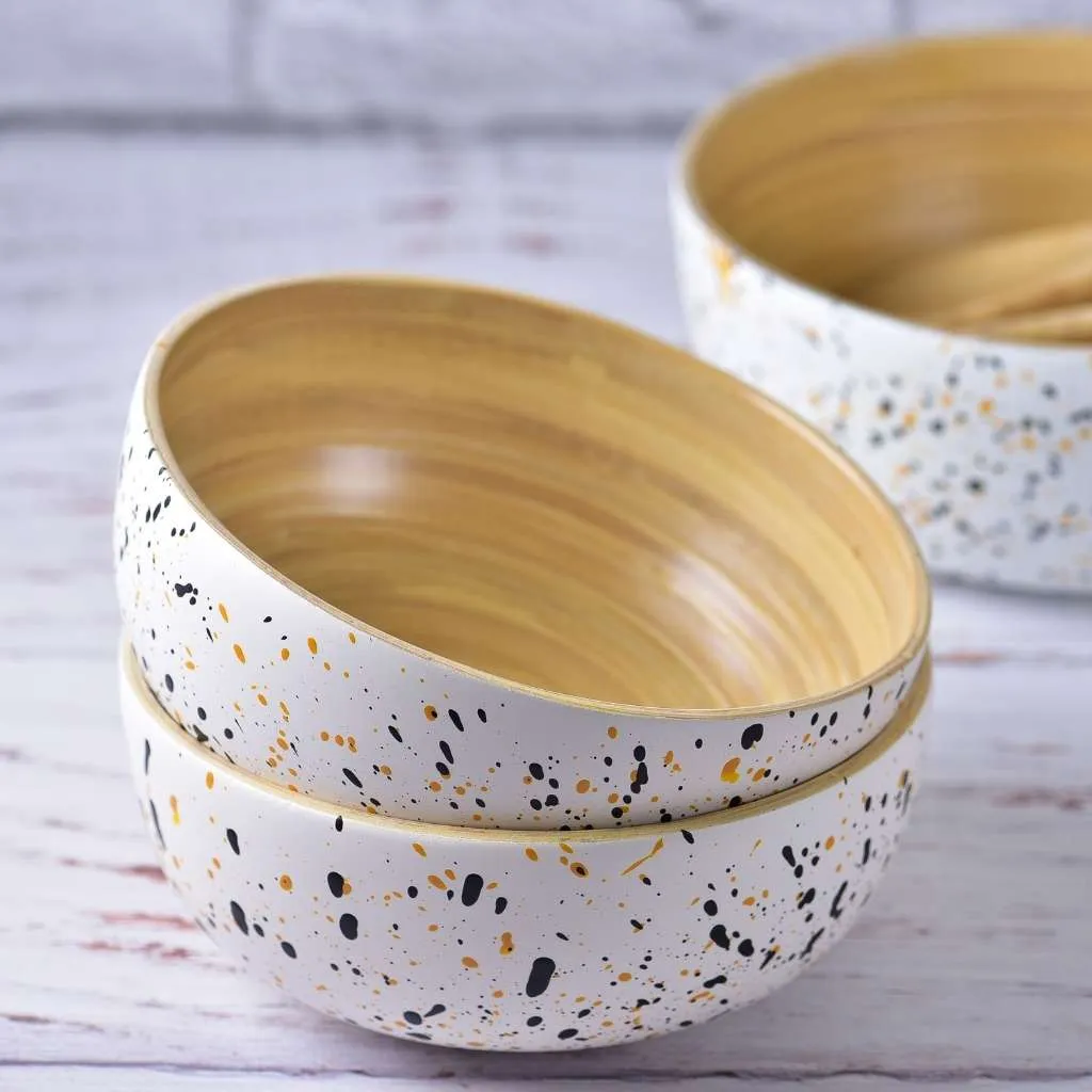 Bamboo Snack & Dip Bowls (15cm Diameter)