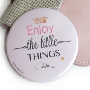 Barnabe "Enjoy the Little Things" Pocket Mirror