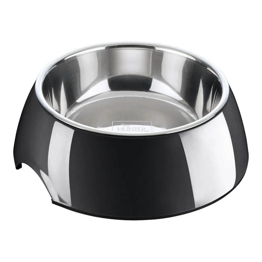 black melamin feeding bowl - 3 sizes