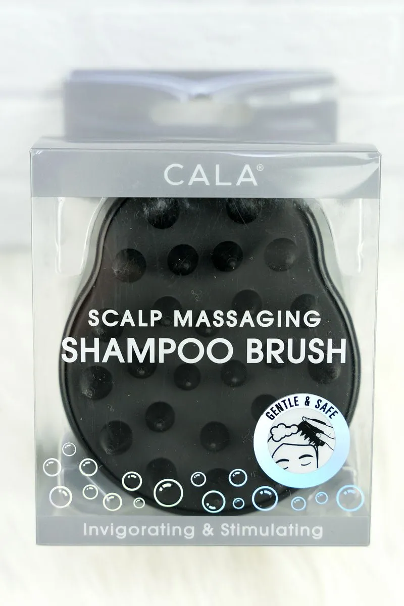 Black Scalp Massaging Shampoo Brush