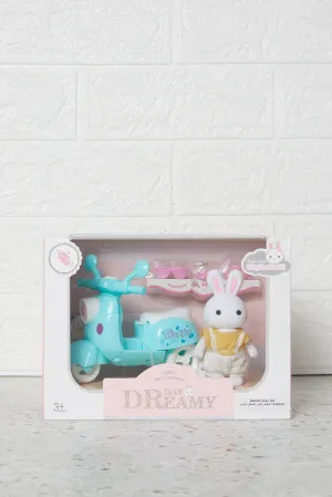 Blue Bay Dreamy Rabbit Scooter Play Set