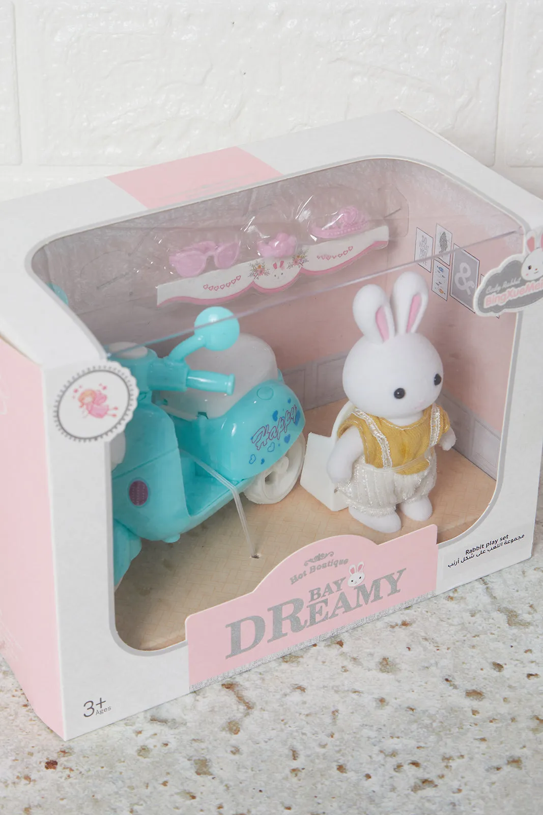 Blue Bay Dreamy Rabbit Scooter Play Set