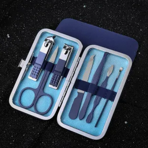 Blue Scissors Nail Clippers Set Nail Cutting Pliers Pedicure Knife Dead Skin Pliers Nail Groove Inflammation Nail Manicure Tool