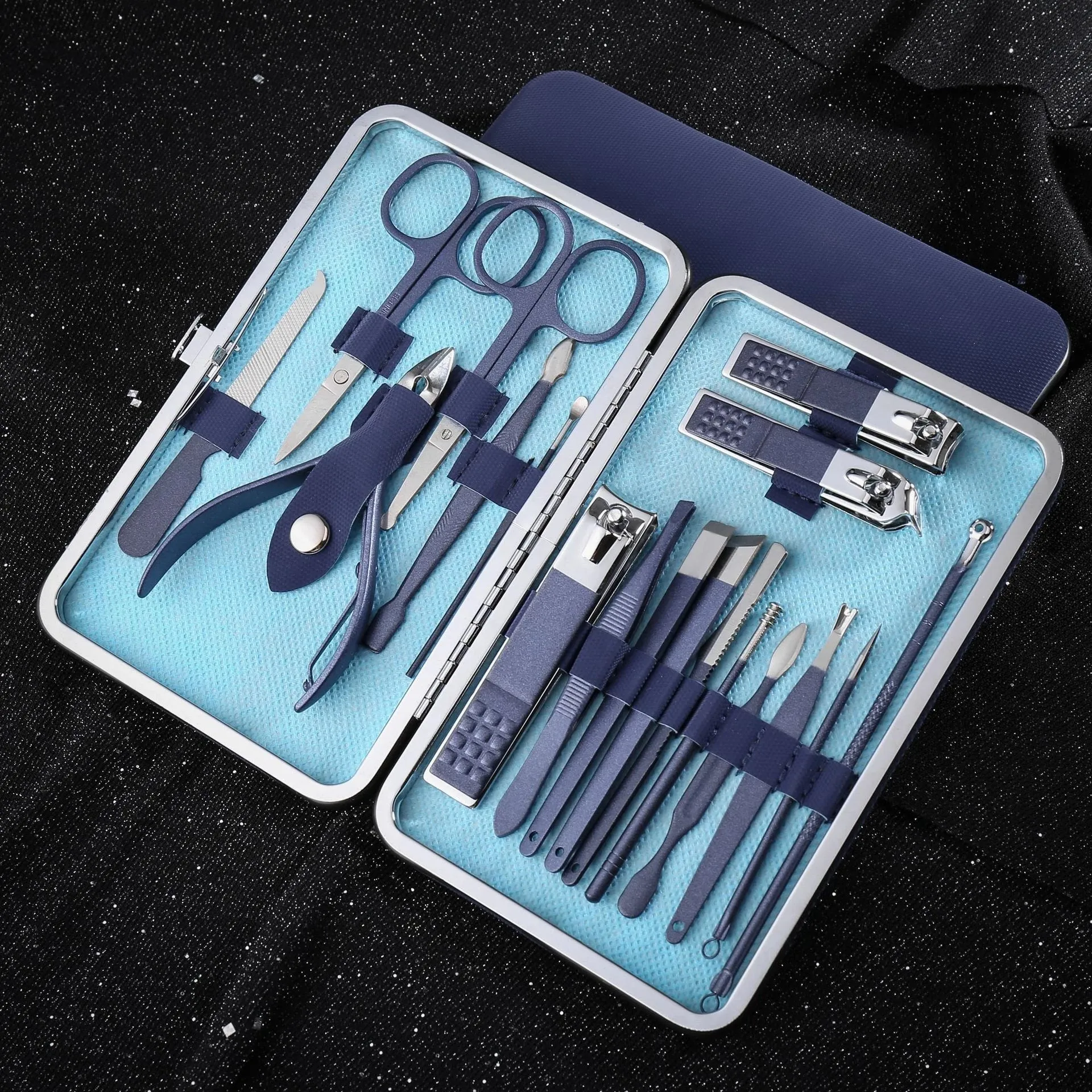 Blue Scissors Nail Clippers Set Nail Cutting Pliers Pedicure Knife Dead Skin Pliers Nail Groove Inflammation Nail Manicure Tool