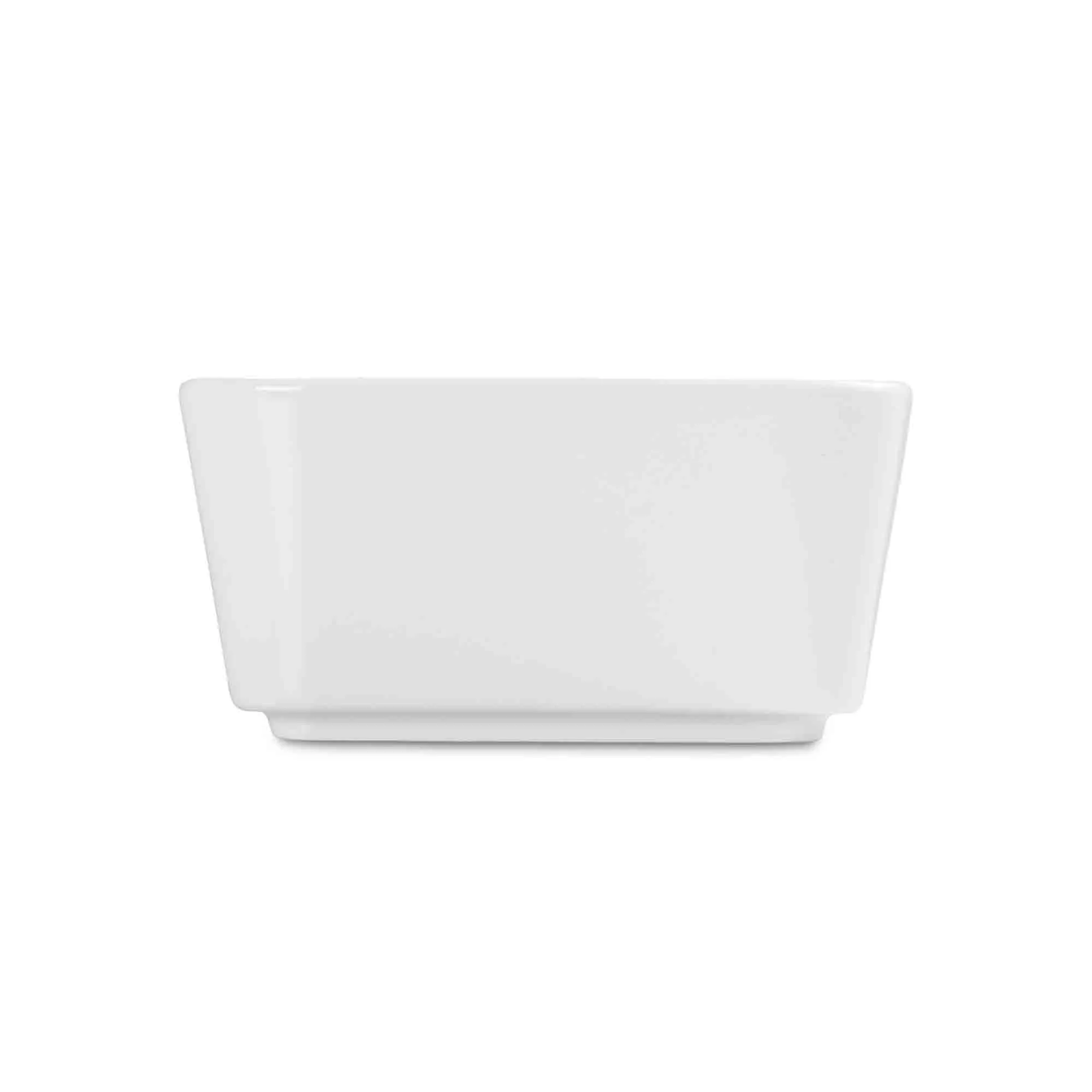 Blue Wave 14.5cm Contemp Square Cereal Bowl White