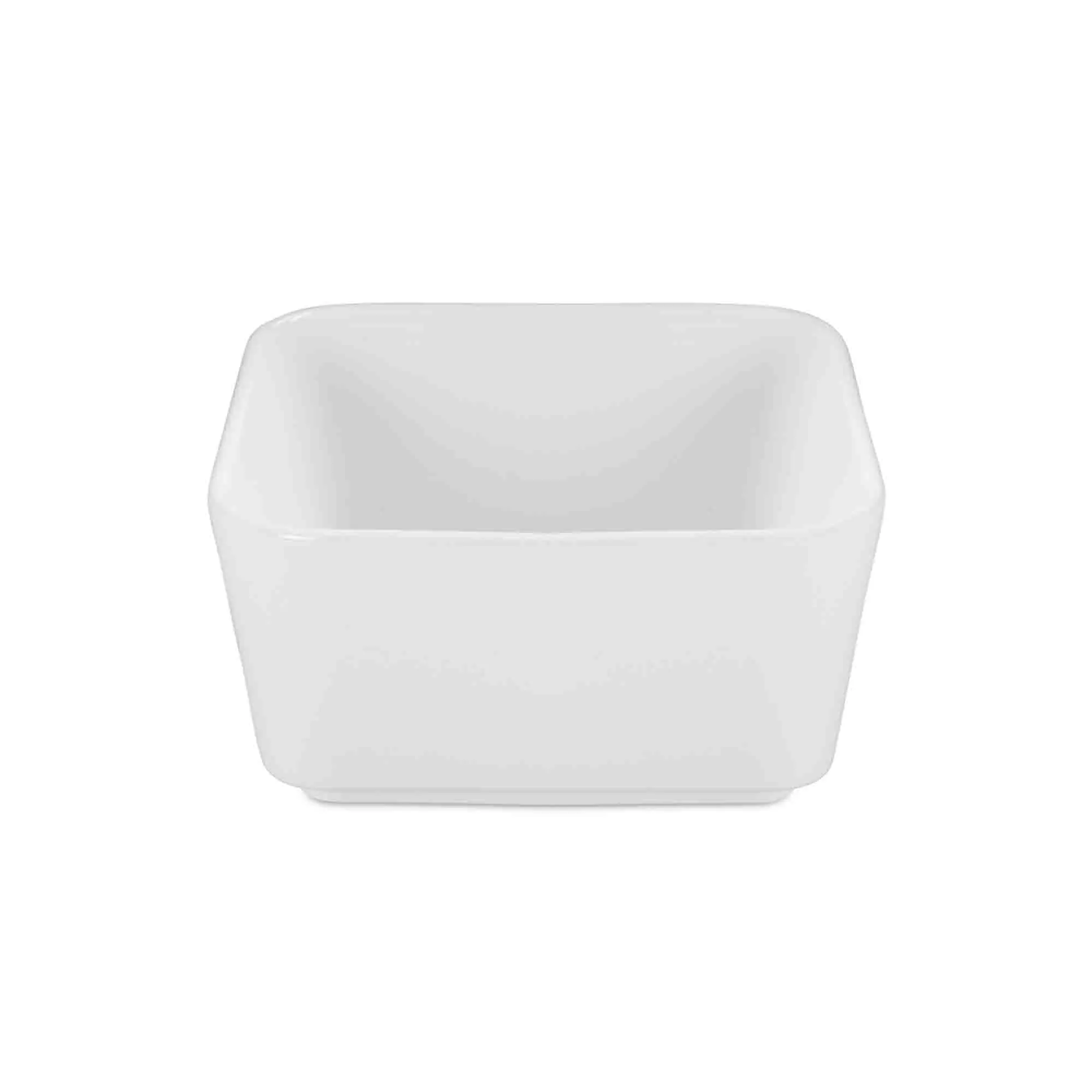 Blue Wave 14.5cm Contemp Square Cereal Bowl White