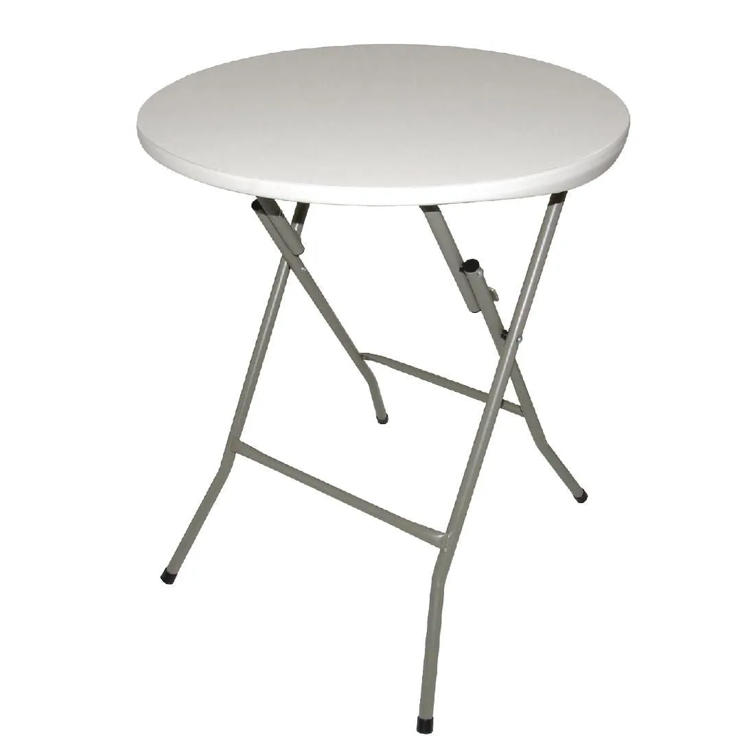 Bolero Round Folding Table White 600mm (Single) - CA998