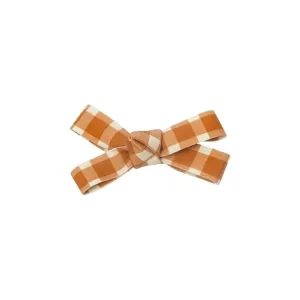 Bow Hair Clip - Sienna Gingham