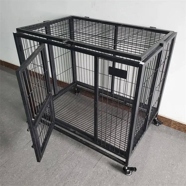 Carbon Steel Square tube   Wire Crate on wheels