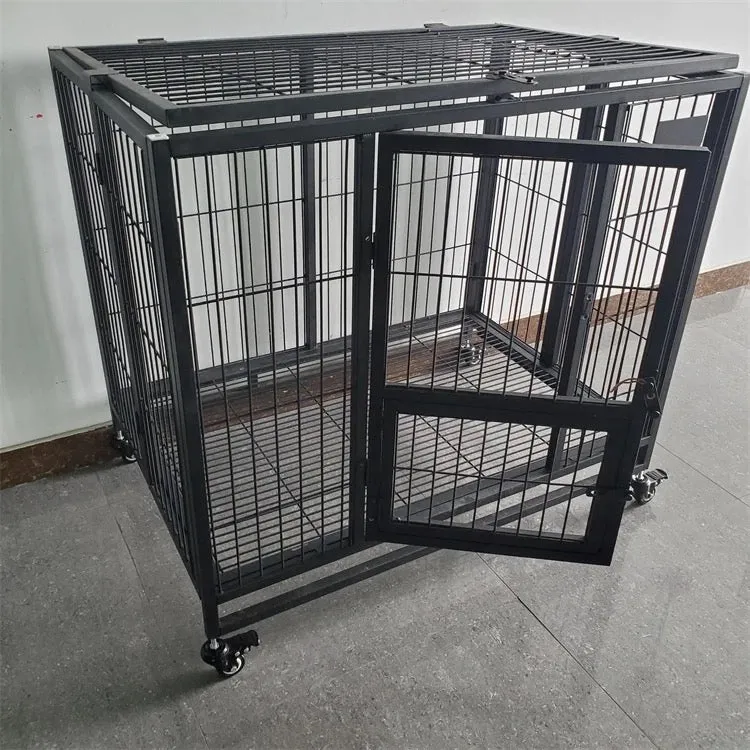 Carbon Steel Square tube   Wire Crate on wheels