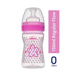 Chicco Well being Narrow neck Feeding bottle - 150ml, 0 m, Pink