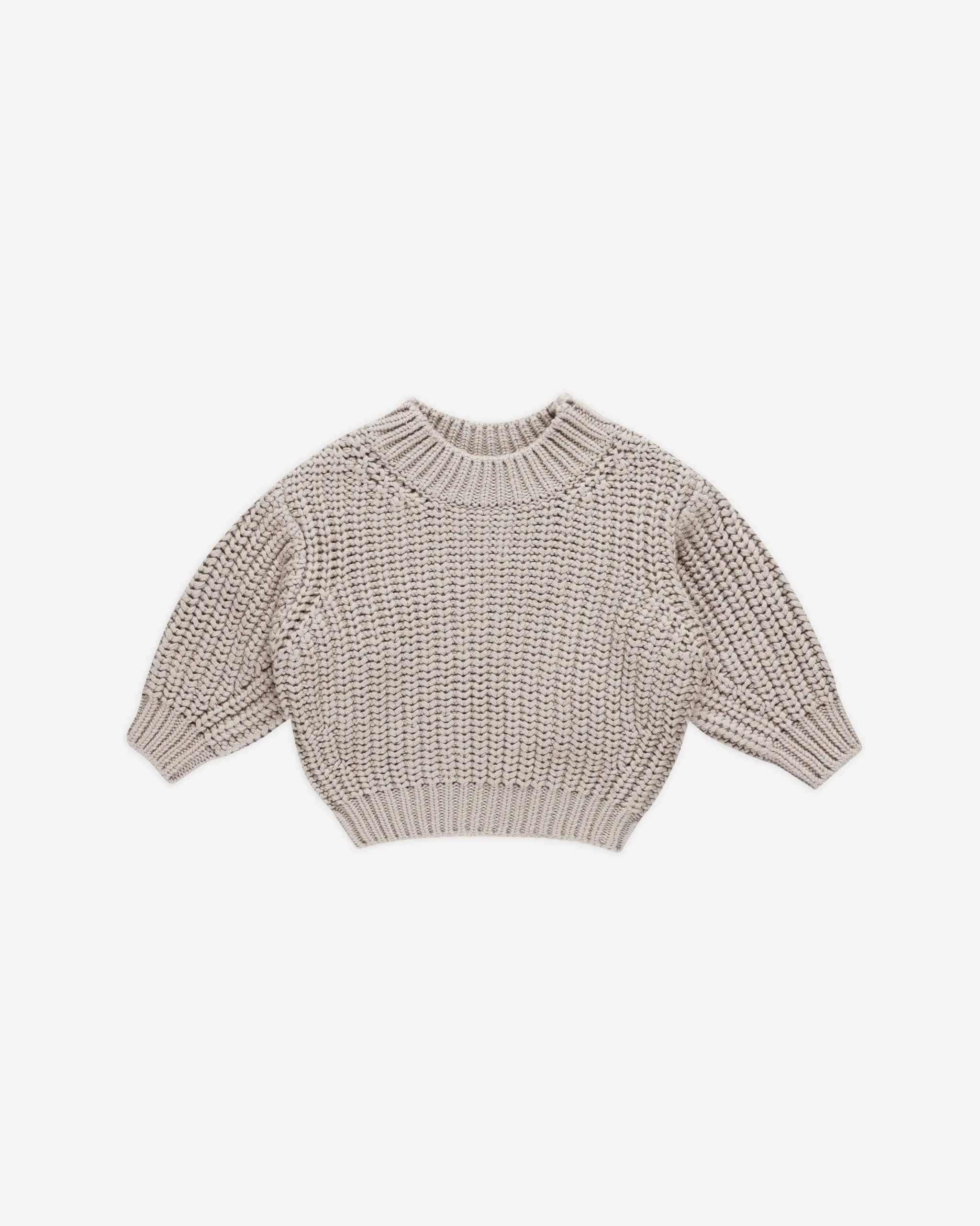 Chunky Knit Sweater || Fog