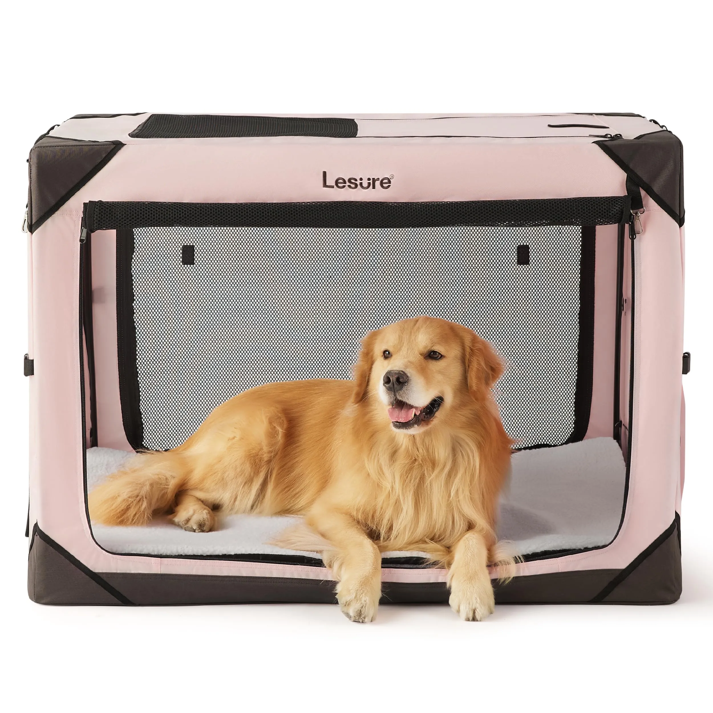 Collapsible Dog Crate - Portable Dog Travel Crate Kennel for Extra Large Dog