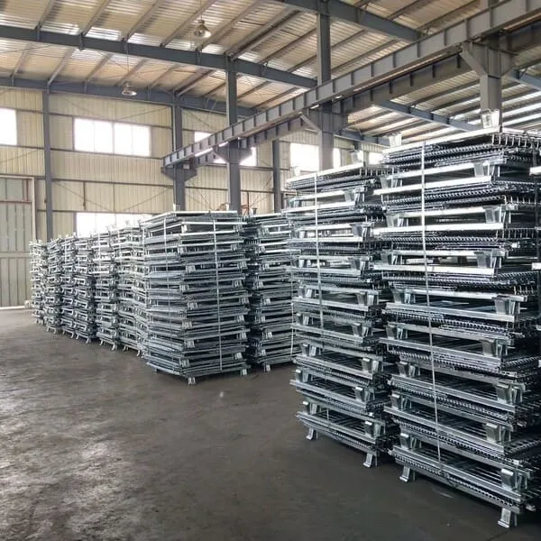 Collapsible Wire Mesh Pallet Cage, 700KG Capacity, Galvanised 1200w x 1000d x 900h