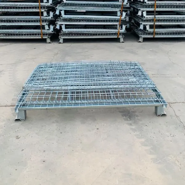 Collapsible Wire Mesh Pallet Cage, 700KG Capacity, Galvanised 1200w x 1000d x 900h