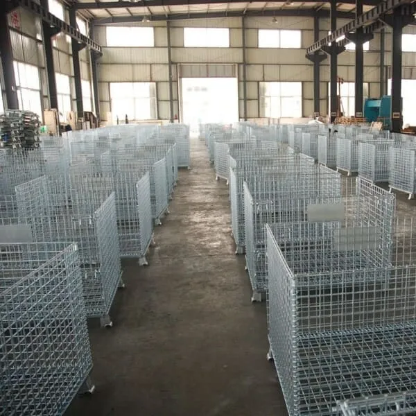 Collapsible Wire Mesh Pallet Cage, 700KG Capacity, Galvanised 1200w x 1000d x 900h