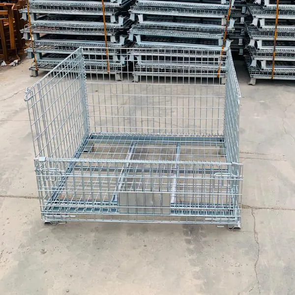 Collapsible Wire Mesh Pallet Cage, 700KG Capacity, Galvanised 1200w x 1000d x 900h