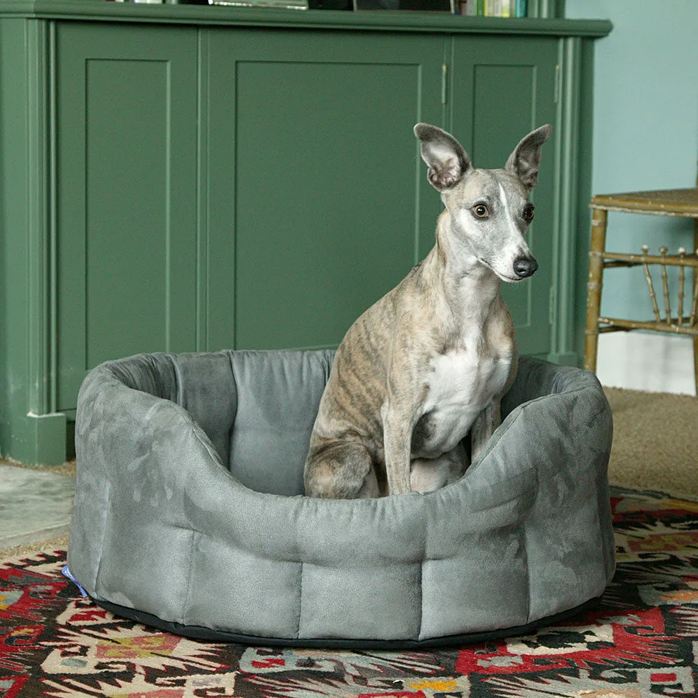 Country Dog Superior Pet Beds Premium Oval Faux Suede Softee Bed