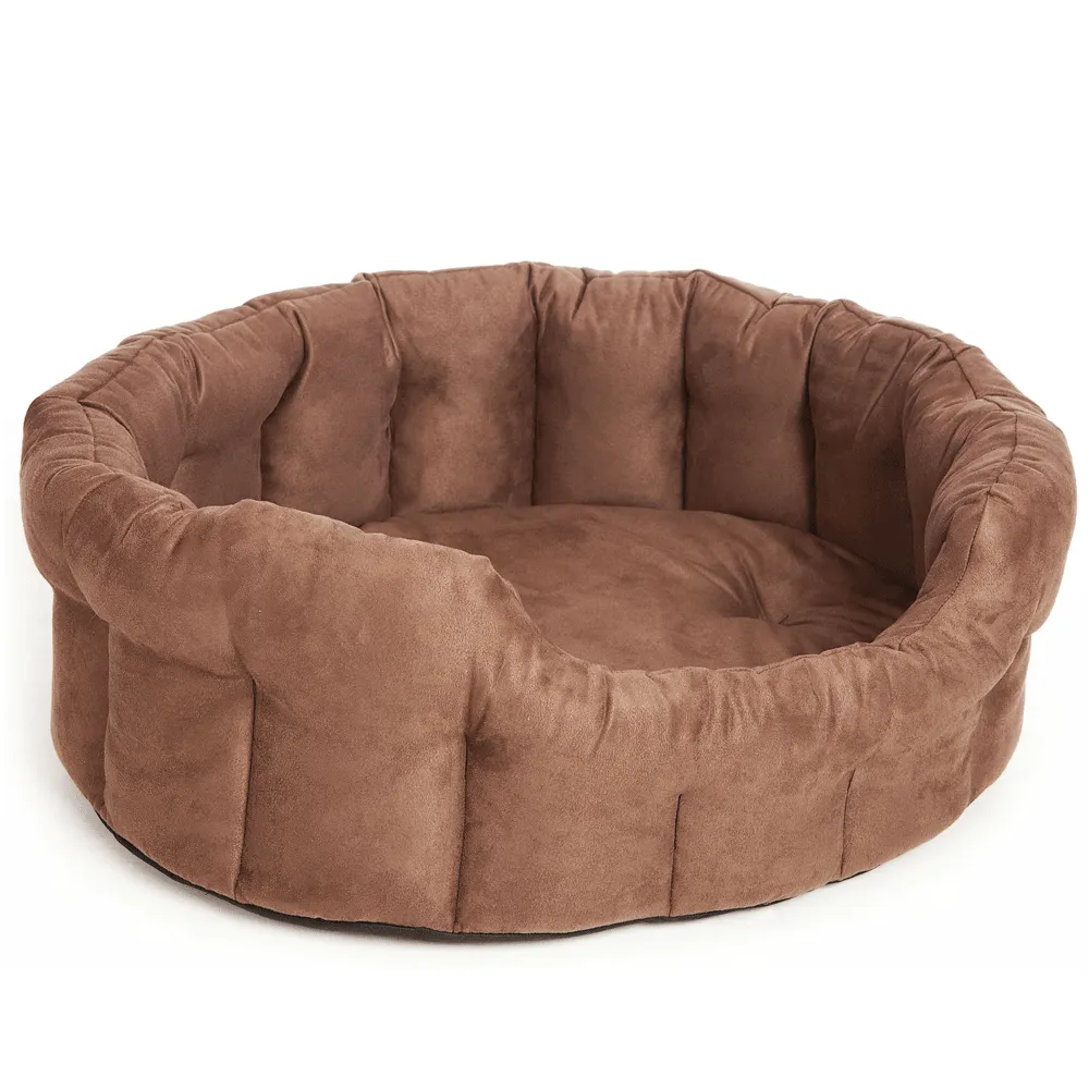 Country Dog Superior Pet Beds Premium Oval Faux Suede Softee Bed