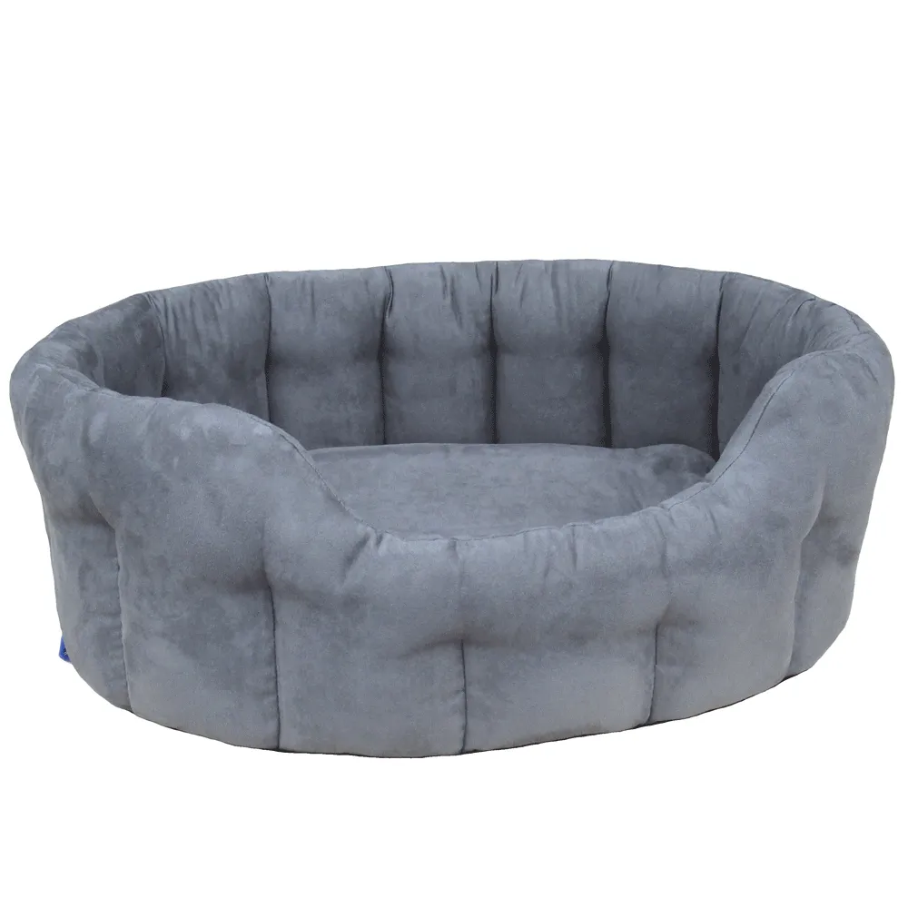 Country Dog Superior Pet Beds Premium Oval Faux Suede Softee Bed