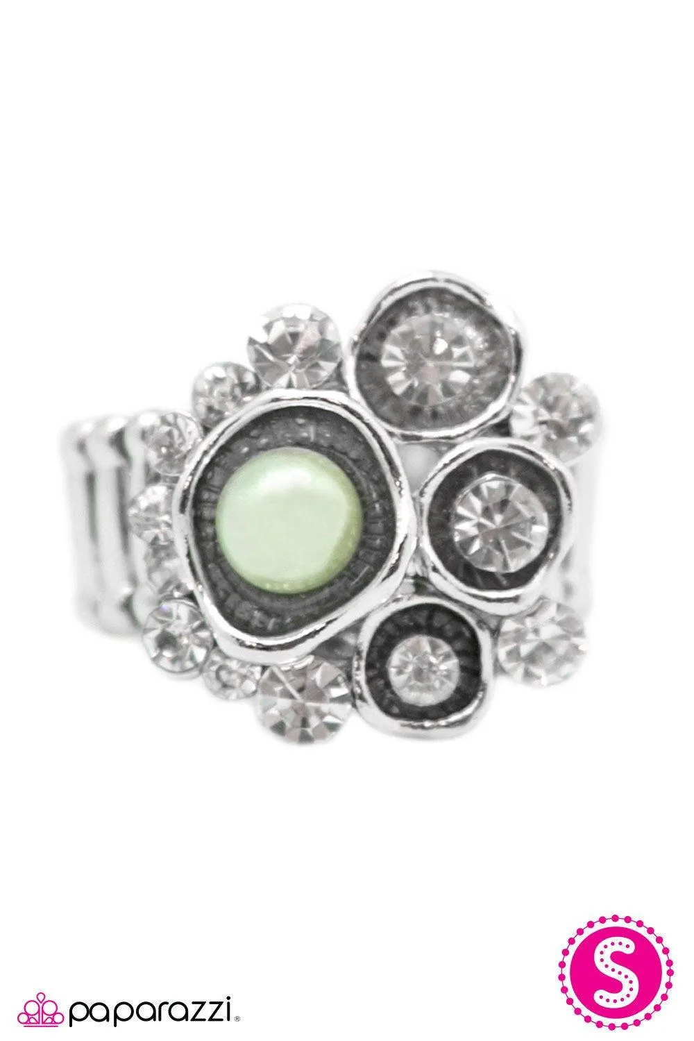 Dangerously Beautiful Green Pearl Ring - Paparazzi Accessories