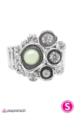 Dangerously Beautiful Green Pearl Ring - Paparazzi Accessories