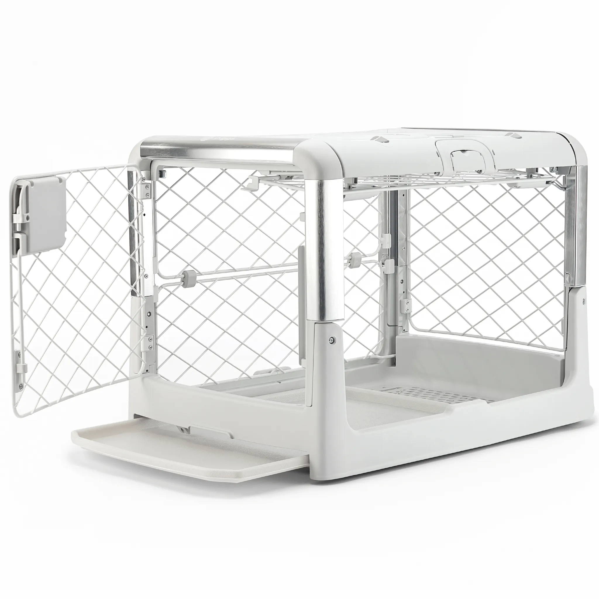 Diggs Revol Collapsible Dog Crate - Ash