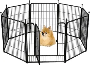 Dog Playpen Pet Play Pen 10 Panel 80*80cm