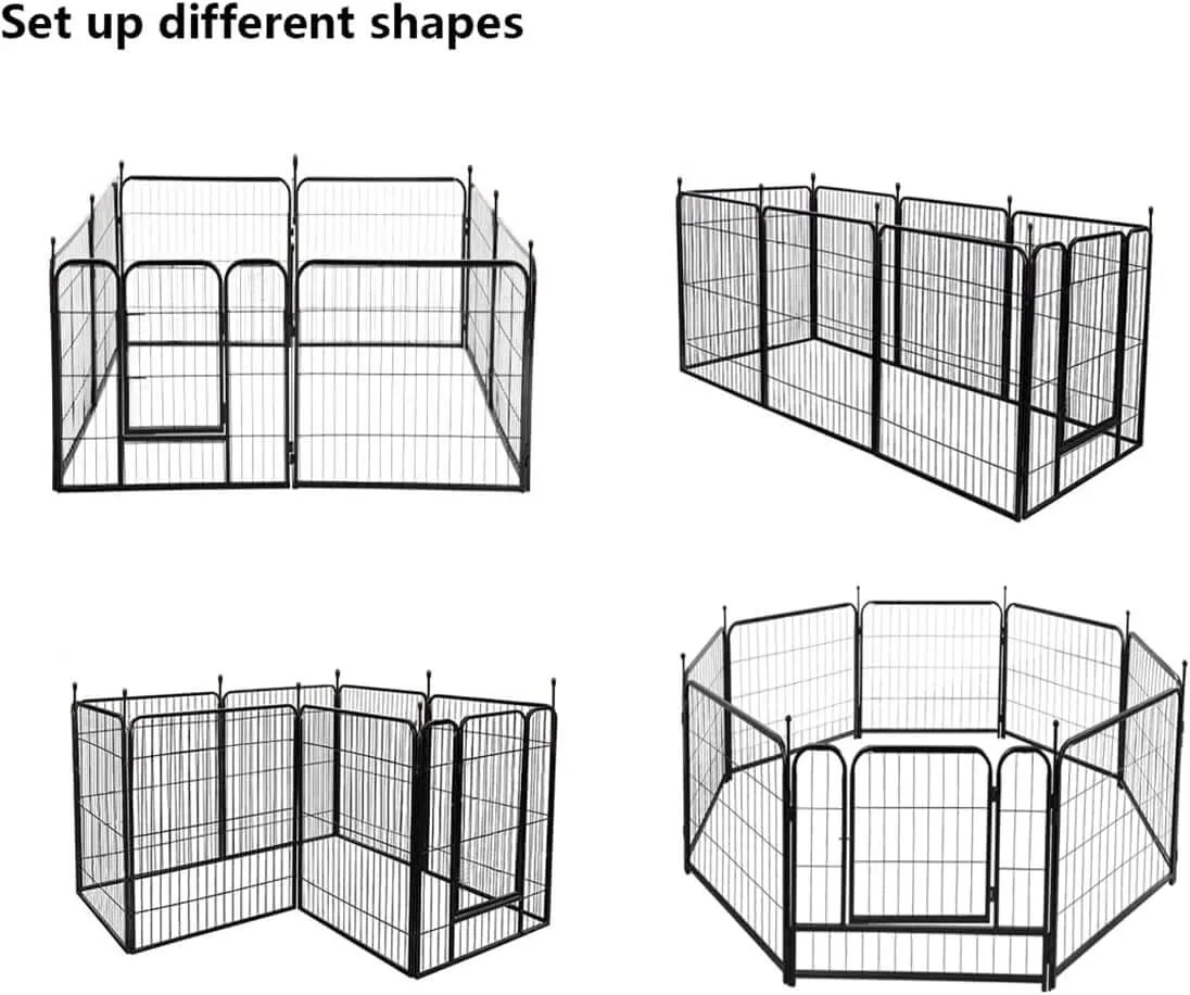 Dog Playpen Pet Play Pen 10 Panel 80*80cm