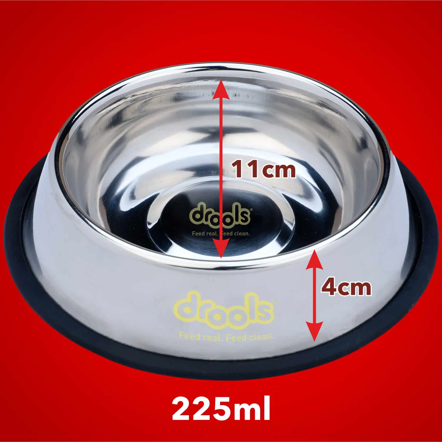 Drools Stainless Steel Feeding Bowl for Cats