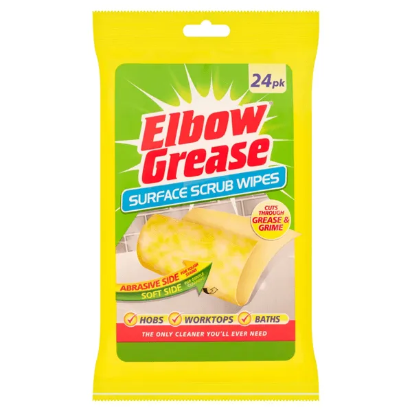 Elbow Grease Antibacterial Surface Scrub Wipes