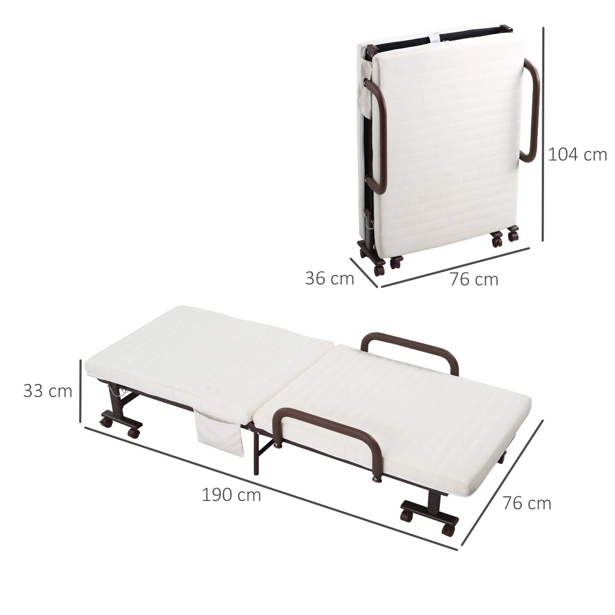 Folding Bed with Mattress