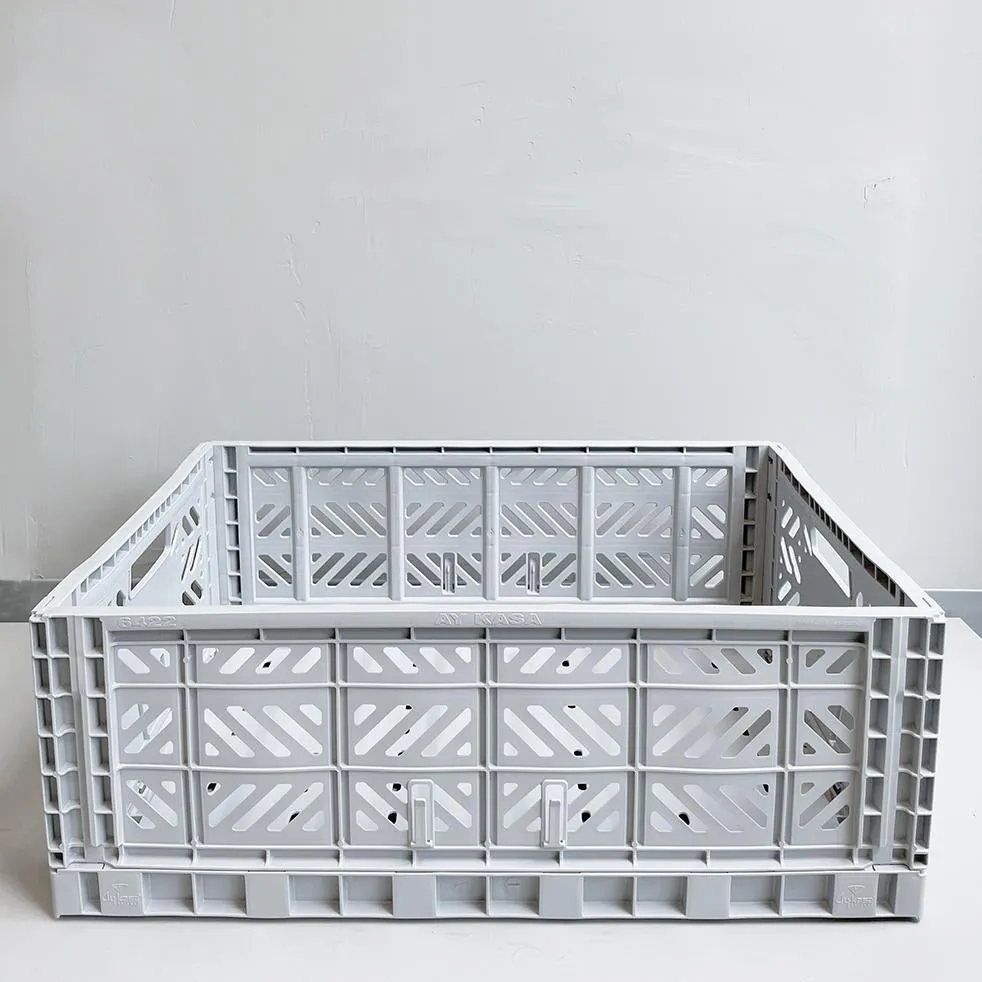 Folding Crates Grey