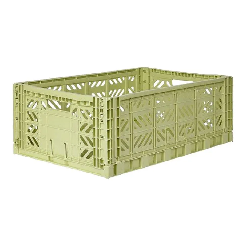 Folding Crates Lime Cream