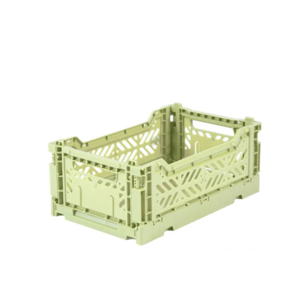 Folding Crates Lime Cream