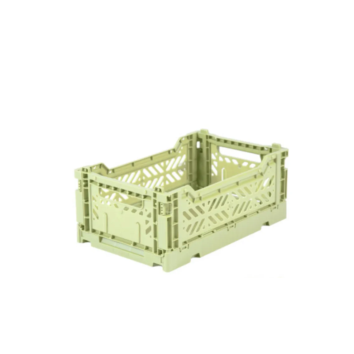 Folding Crates Lime Cream