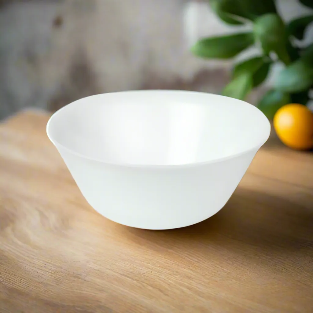 Golden Opal Carine Plain White Bowl 23cm (Set of 6)